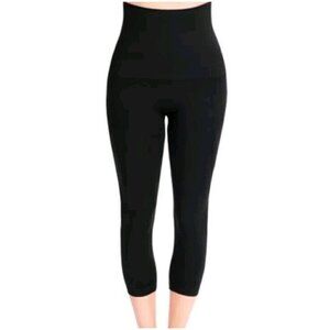 Belly Bandit Mothertucker Compression Capri Maternity Legging Black Women Size S